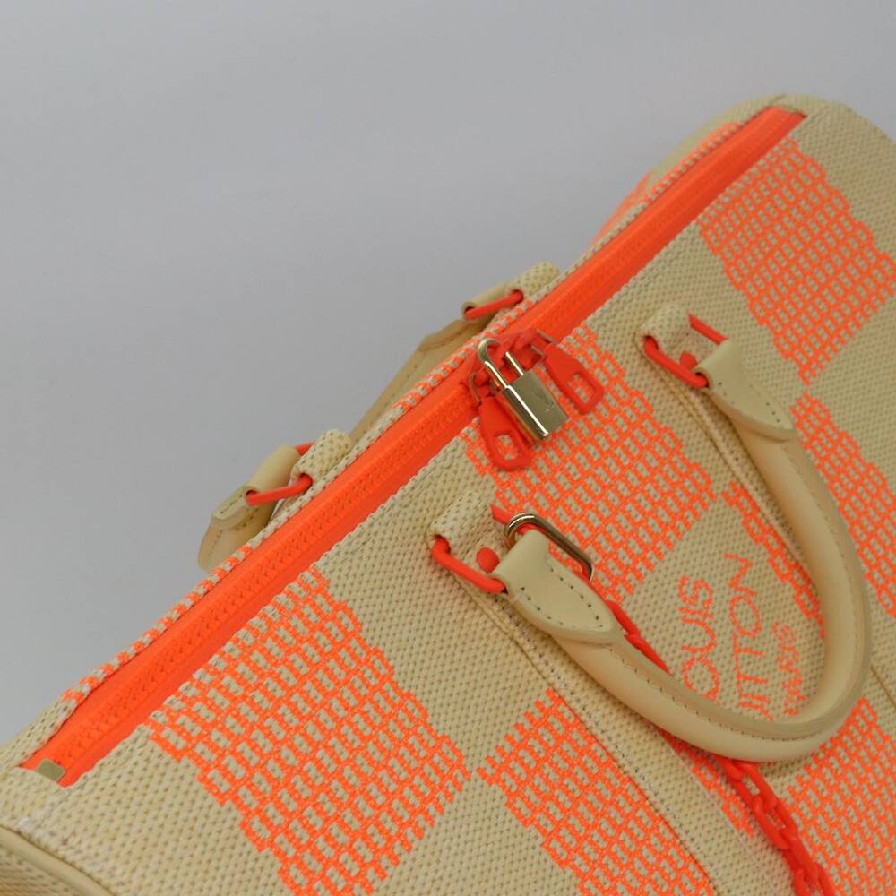 LOUIS VUITTON Damier Giant Keepall Bandouliere 50 Bag Beige M57419 - Picture 6 of 16